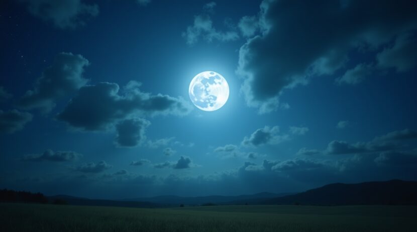 Sonhar com uma lua que brilha apenas para você: Significado