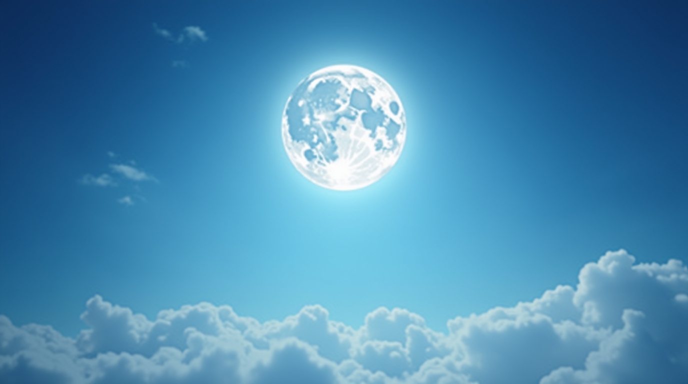 Sonhar com uma lua que brilha mesmo ao meio-dia: Significado