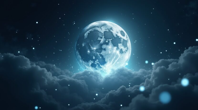 Sonhar com uma lua que se dissolve em gotas de luz: Significados