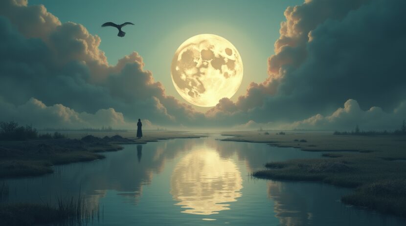Sonhar com uma lua que tem um reflexo diferente no espelho: Significado