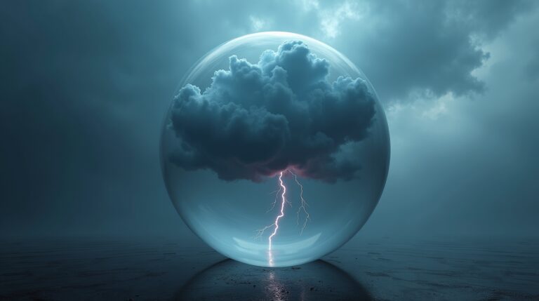 Sonhar com uma tempestade que só acontece dentro de uma bolha de ar: Significados