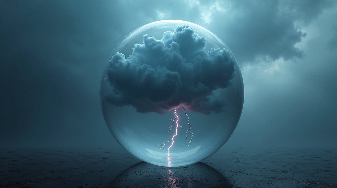 Sonhar com uma tempestade que só acontece dentro de uma bolha de ar: Significados