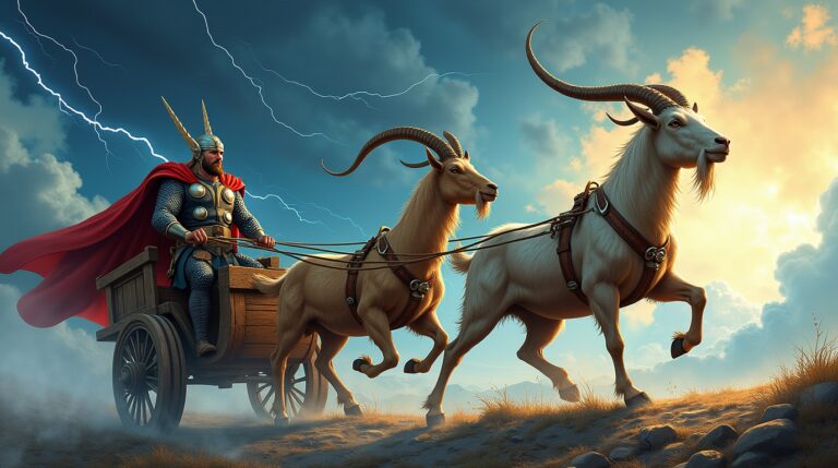 Tanngnjóstr and Tanngrisnir: Os Bodes Mágicos de Thor