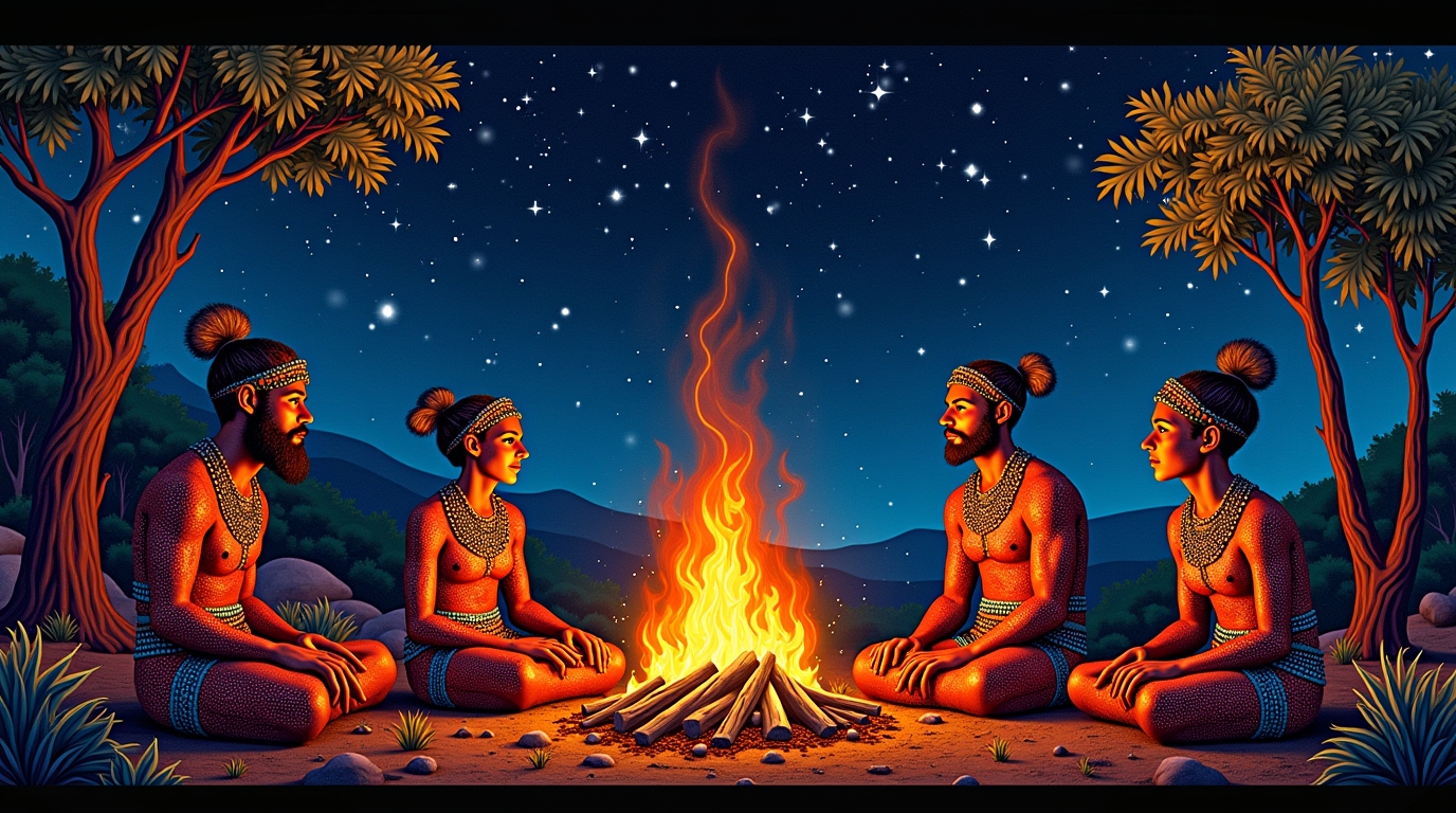 Histórias do fogo: Mitologia Aborígenes e Suas Lições