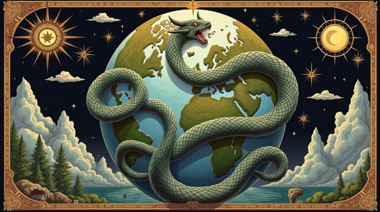 Miðgarðsormr: A Serpente do Mundo na Mitologia Nórdica
