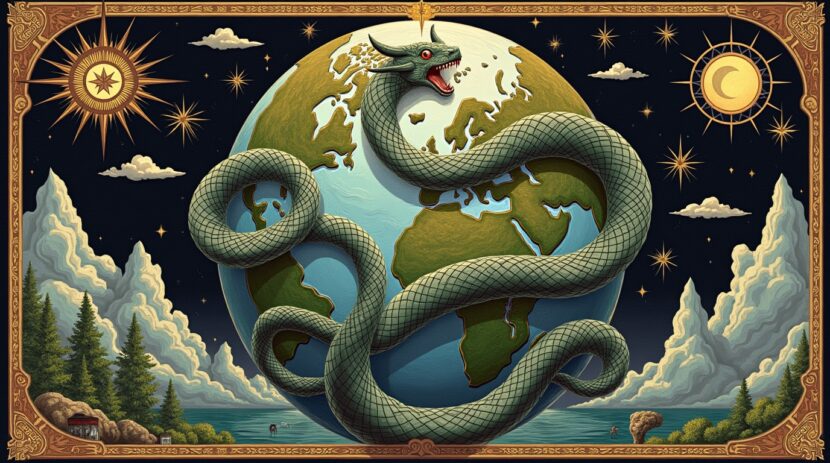 Miðgarðsormr: A Serpente do Mundo na Mitologia Nórdica
