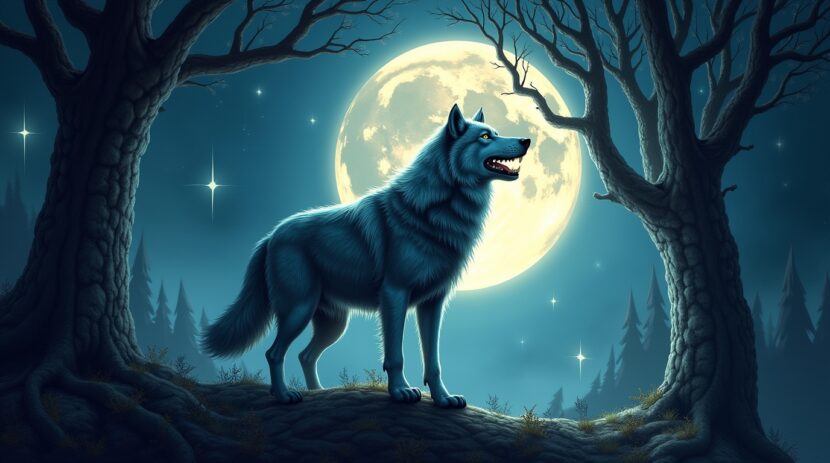 O Lobo Guardião da Noite: Simbolismo e Mitos Celtas
