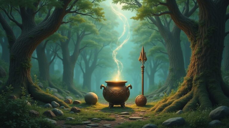Os Quatro Tesouros de Tuatha Dé Danann: Mitos e Significados