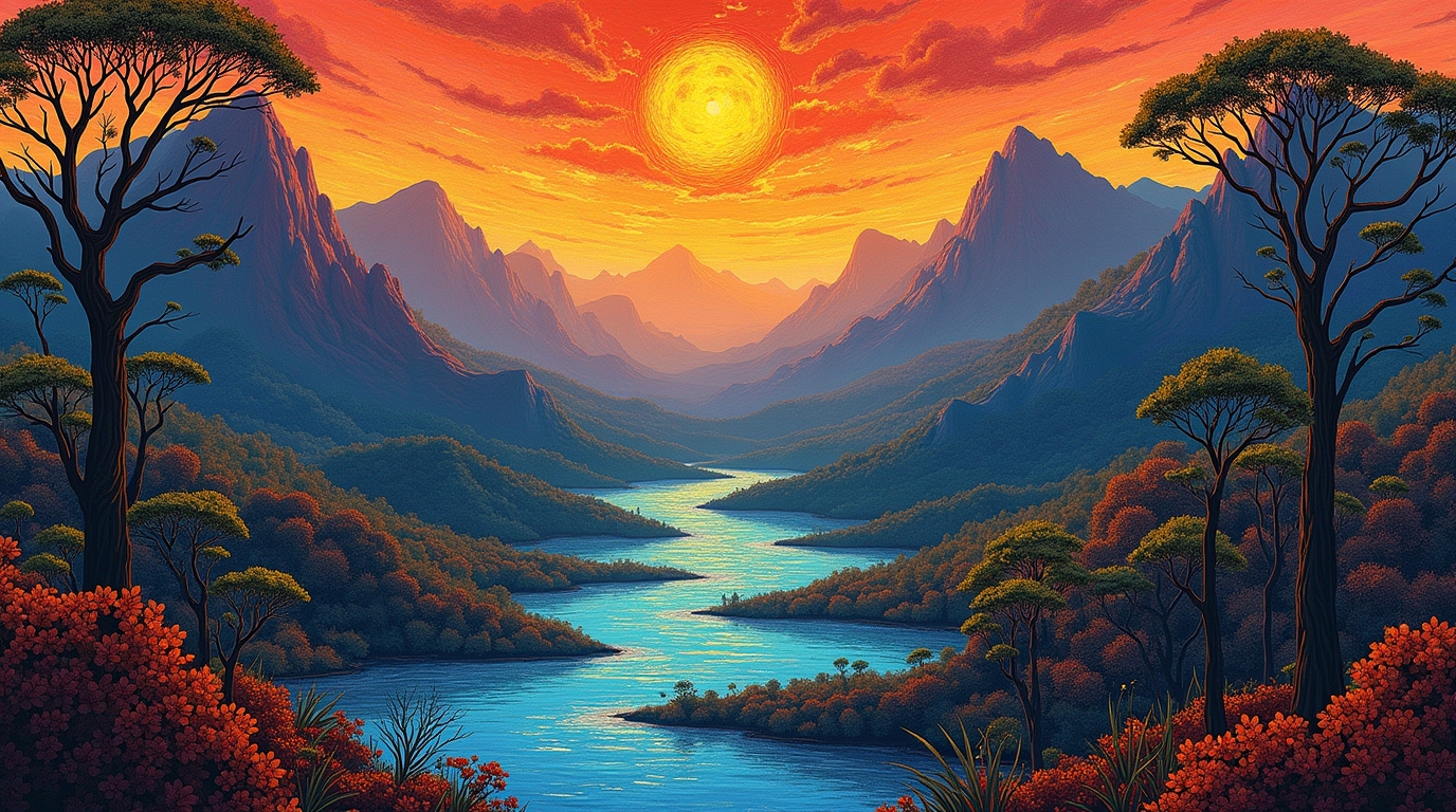 Paisagens Místicas: A Mitologia Aborígene e sua Espiritualidade