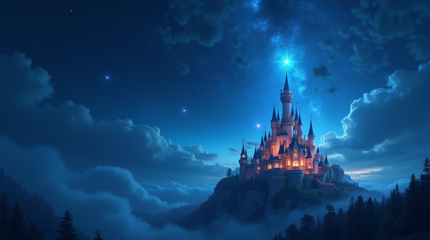 Sonhar com um castelo cercado de estrelas flutuantes: Significado