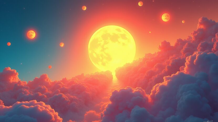 Sonhar com um sol que se divide em pequenos sóis: Significados