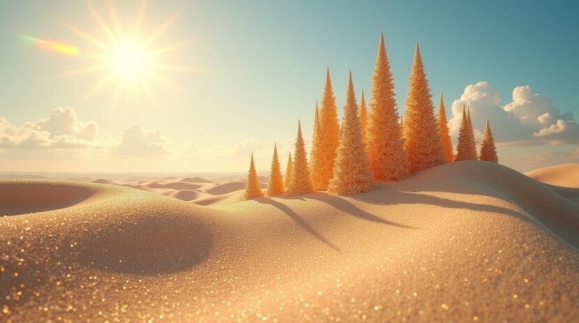 Sonhar com uma cidade feita de areia brilhante: Significados