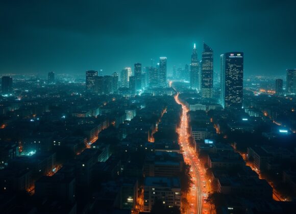 Sonhar com uma cidade onde as luzes piscam como códigos secretos
