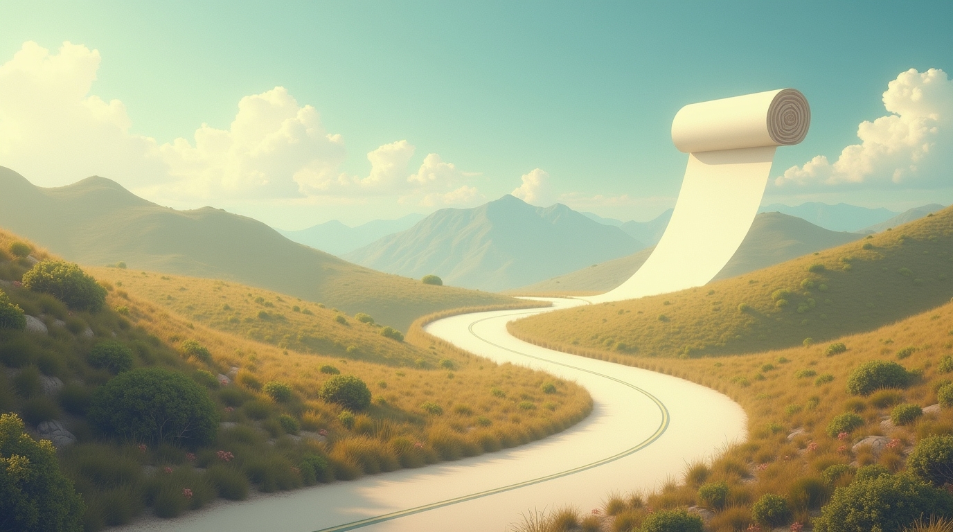 Sonhar com uma estrada que se enrola como um pergaminho: Significados