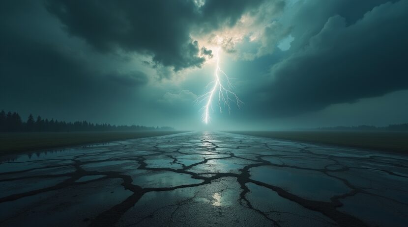 Sonhar com uma tempestade que desenha formas na terra: Significados