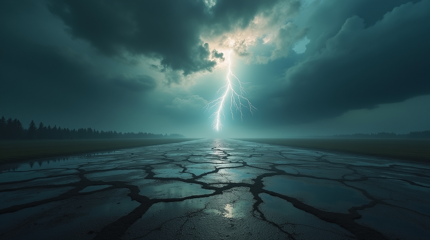 Sonhar com uma tempestade que desenha formas na terra: Significados