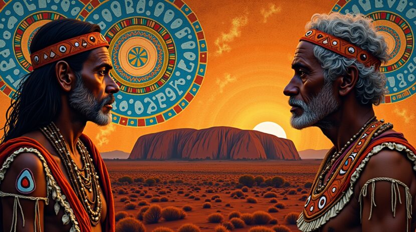 Arte Cerimonial Sagrado na Mitologia Aborígene: Descubra Suas Influências