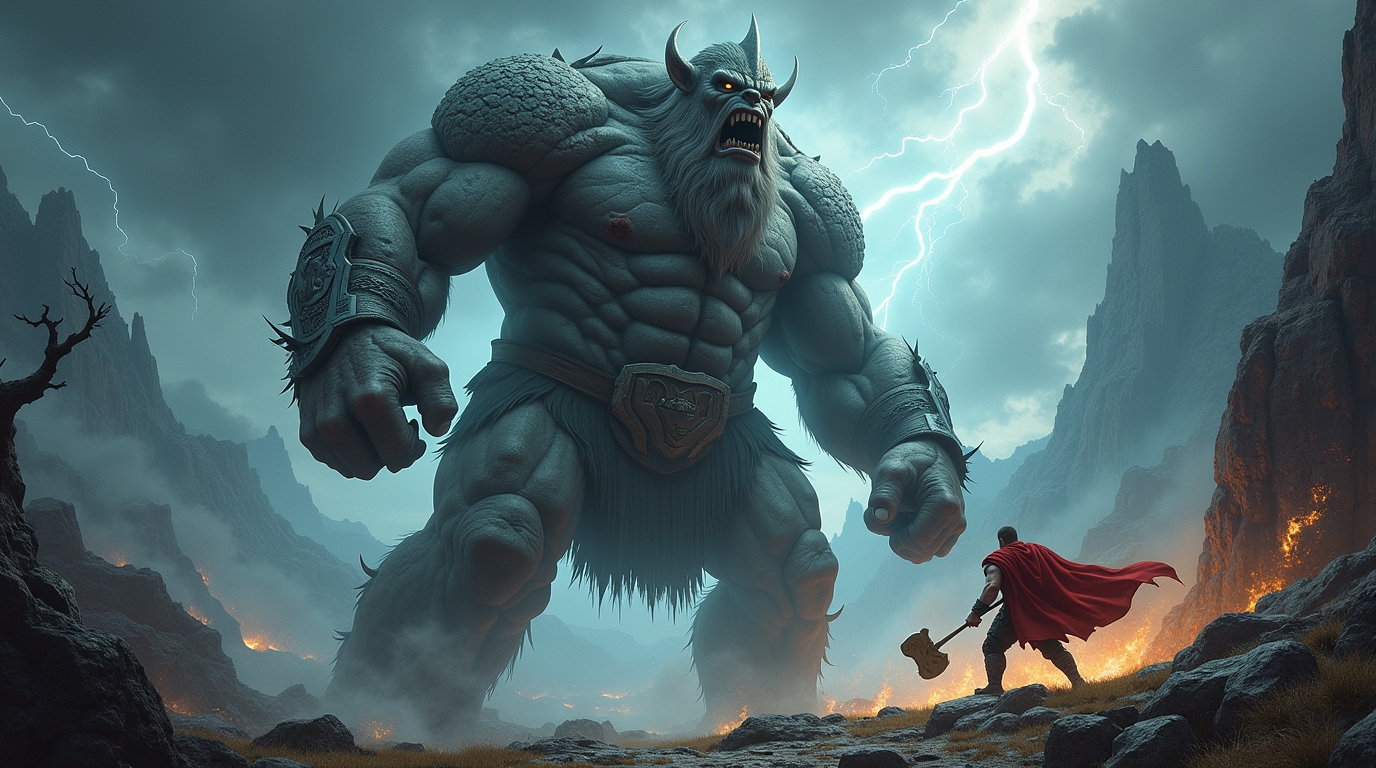 Força de Hrungnir na Mitologia Nórdica: Descubra o Poder dos Gigantes
