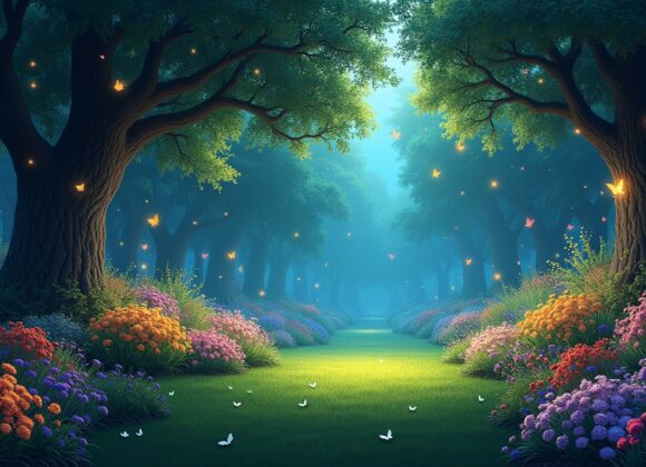 O que significa sonhar com um jardim onde borboletas brilham como estrelas?