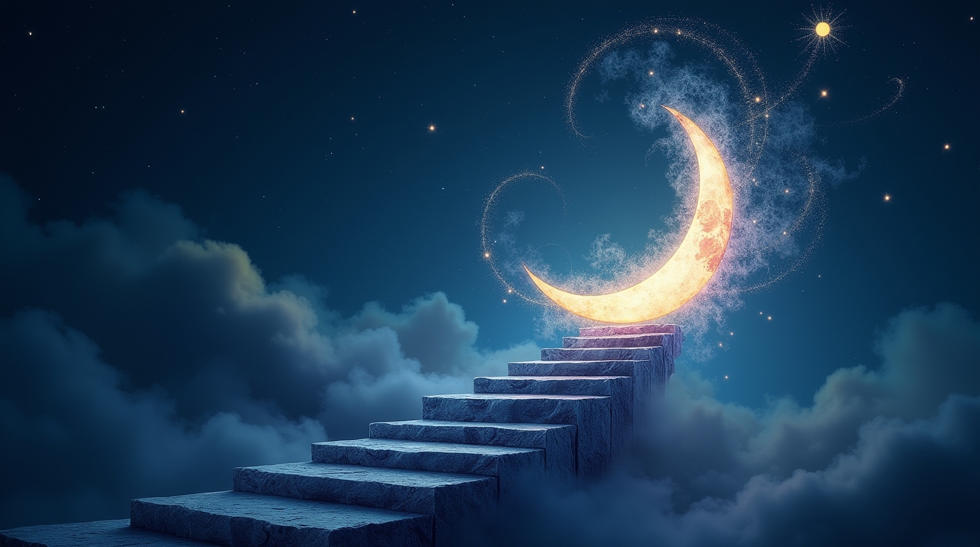 Significado de Sonhar com Lua e Escadas Invisíveis: Descubra Seu Simbolismo