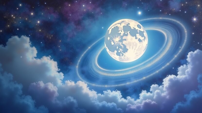Significado de sonhar com uma lua com anéis invisíveis: Descubra suas interpretações