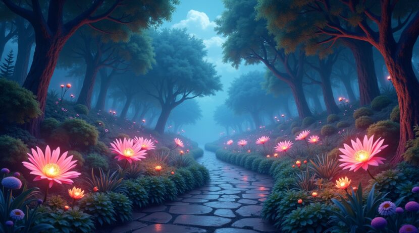 Sonhar com um jardim onde as plantas brilham conforme a música toca: Interpretação e Significado