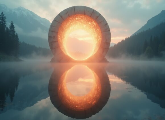 Sonhar com Portal Flutuante sobre Lago: Descubra Seus Significados