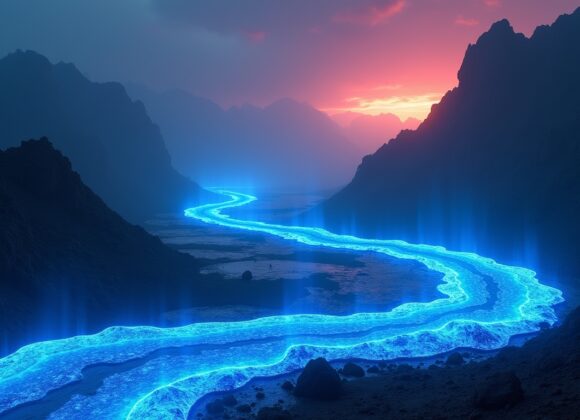 Sonhar com Rio de Lava Azul: Descubra o Que Esse Imaginário Revela