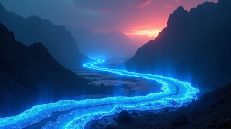 Sonhar com Rio de Lava Azul: Descubra o Que Esse Imaginário Revela
