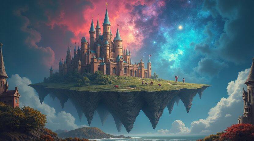 Sonhar com um castelo onde as paredes flutuam: Descubra o Significado