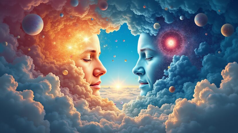 Sonhar com um céu dividido em pedaços: O que significa?