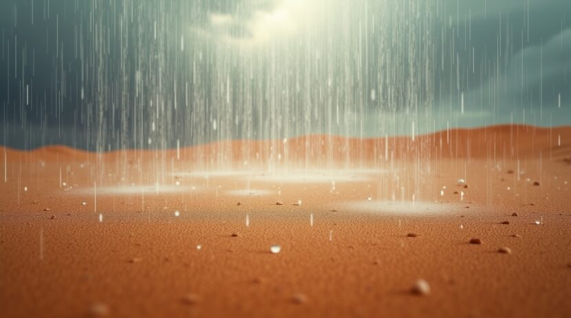 Sonhar com um deserto onde chove constantemente: Descubra o significado