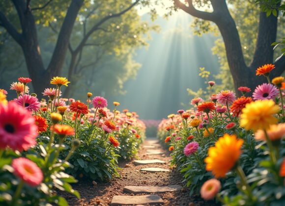 Sonhar com um jardim onde cada pétala guarda uma lembrança