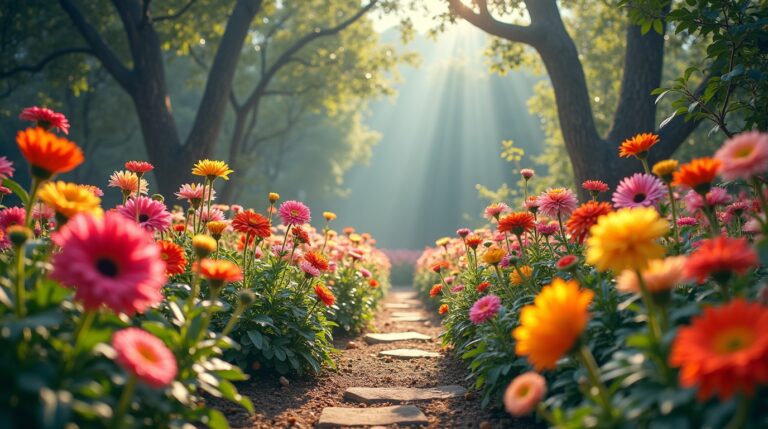 Sonhar com um jardim onde cada pétala guarda uma lembrança