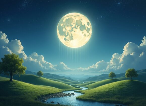 Sonhar com uma Lua que Chove Luz: Descubra Seus Significados