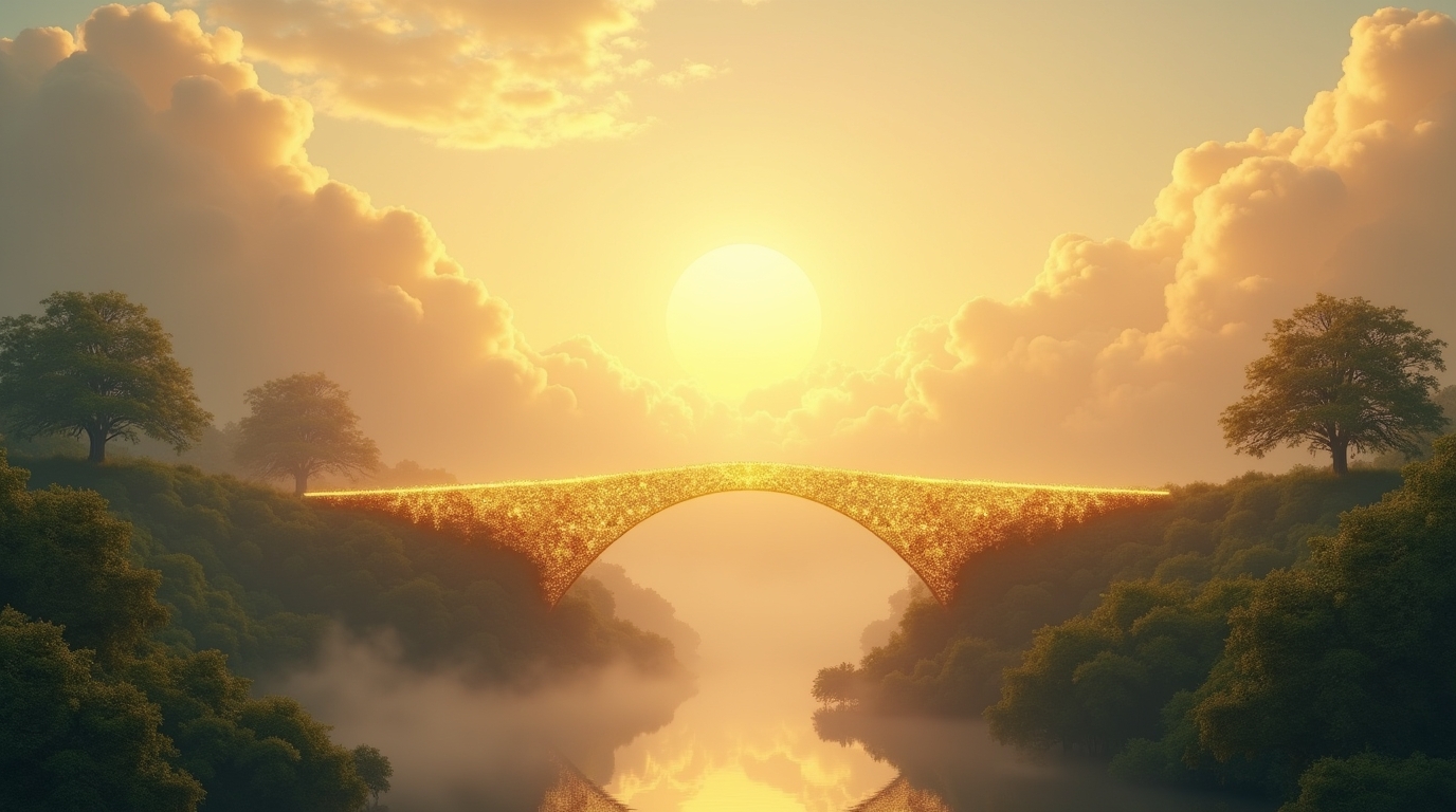 Sonhar com uma ponte feita de luz dourada: Significados e Segredos