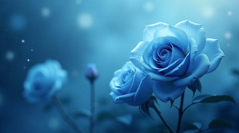 Sonhar com uma rosa com pétalas de névoa azul: Descubra o significado