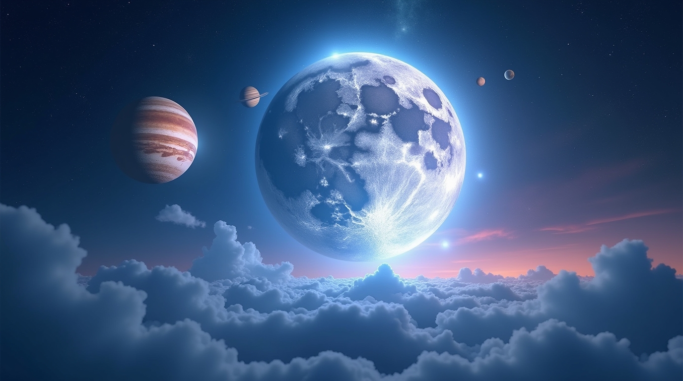 Sonhe com uma Lua que Reflete Imagens de Outros Planetas: Descubra os Significados