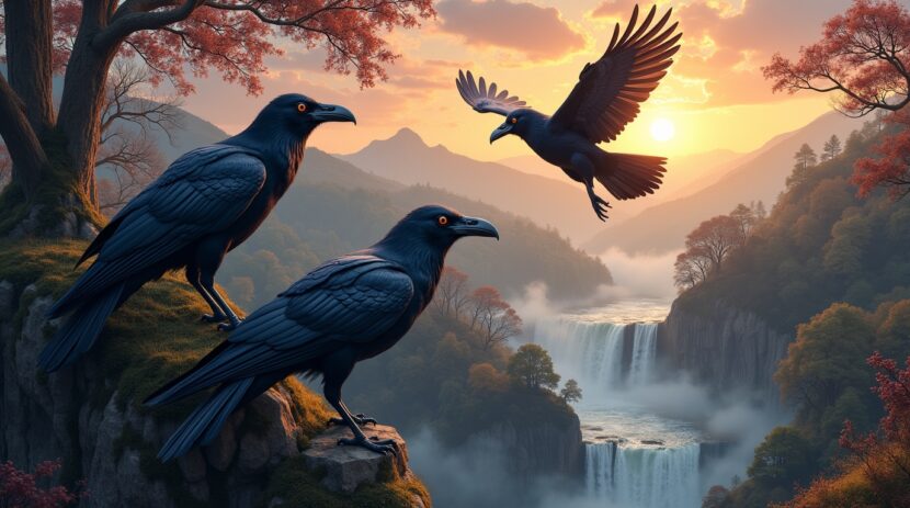 O Voo dos Corvos Sagrados na Mitologia Celta: Segredos Revealed