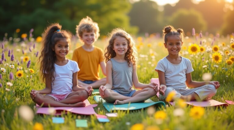 Yoga e gratidão consciente: Descubra práticas para crianças