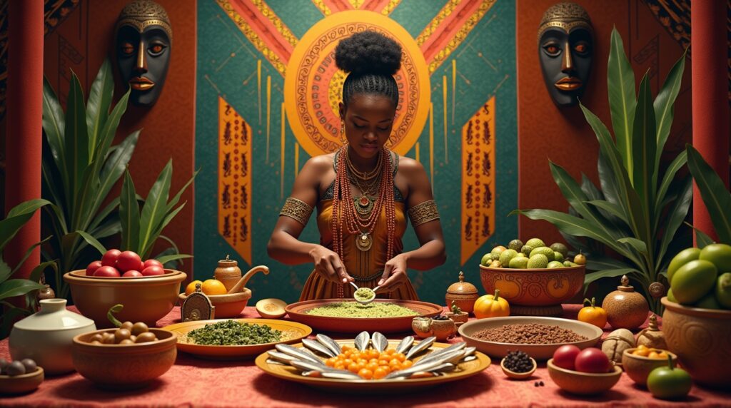 Comida Ritualística Ẹ̀bà na Mitologia Yoruba: Descubra Seu Significado