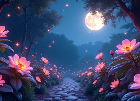 Significado de sonhar com um jardim que brilha como vaga-lumes