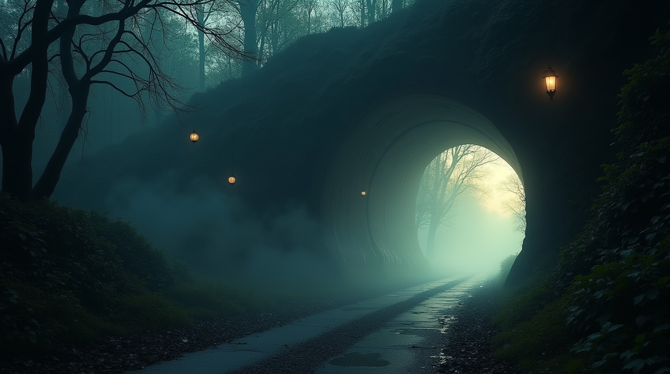 Significado de Sonhar com um Túnel que Só Aparece ao Anoitecer