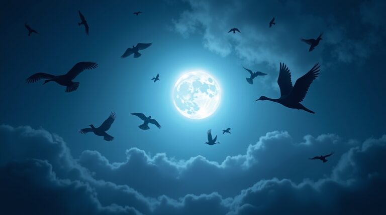 Sonhar com a Lua e Pássaros Voando: Descubra o Significado