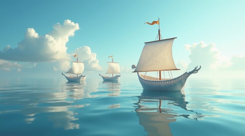 Sonhar com Barcos Flutuando no Mar Sem se Mover: Descubra Seu Significado