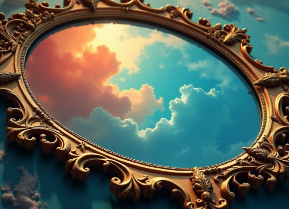Sonhar com um Espelho que Reflete o Céu: Descubra Seu Significado