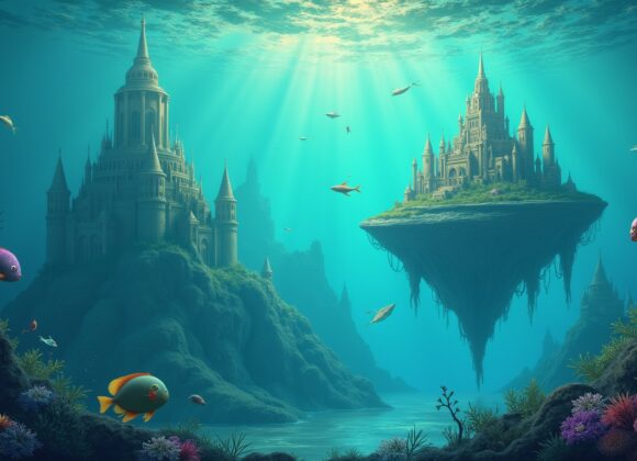 Sonhar com um Mar e Cidades Submersas Flutuantes: Descubra o Significado
