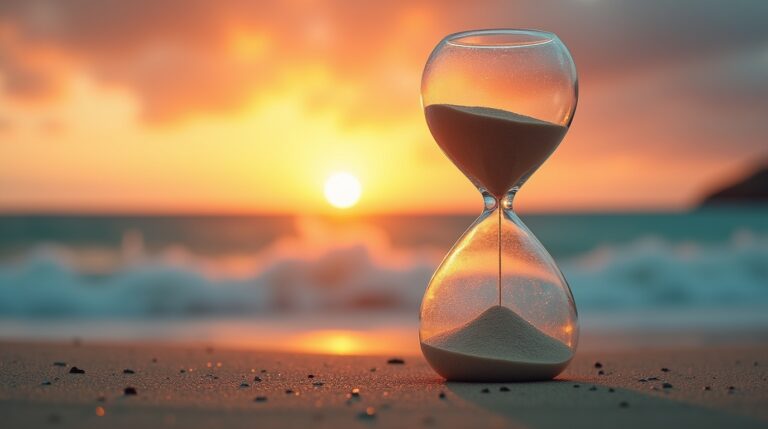 Sonhar com um Relógio de Areia Brilhante: O Que Revela?
