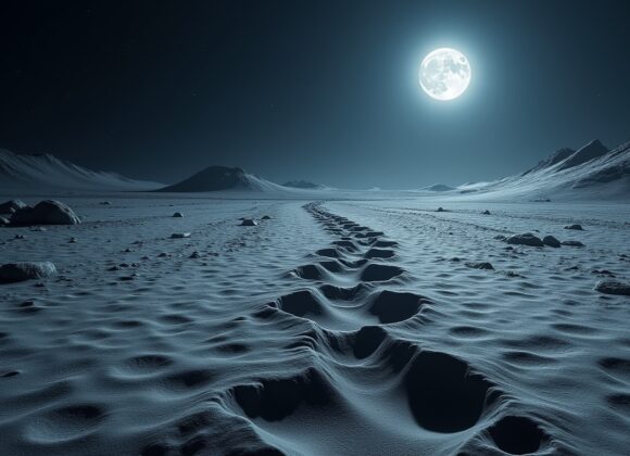 Sonhar com uma Lua com Pegadas Gigantes: O Que Revela?