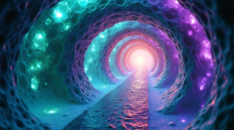 Sonhar com Túnel com Luz Que Muda de Cor: Descubra Significados Ocultos